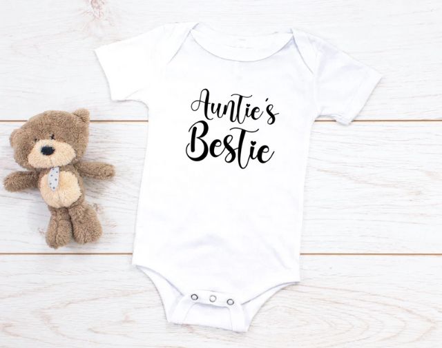 Auntie's Bestie onesie, Auntie's Bestie Kids Shirt, Cute Auntie Toddler Shirt