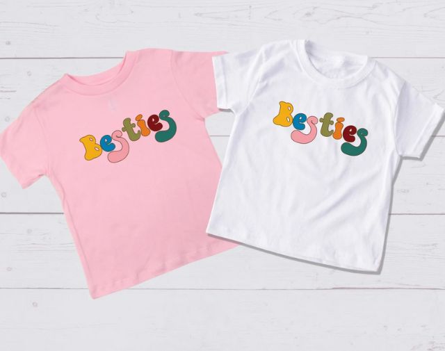 Besties kids Matching Shirt, Best Friends Toddler Shirt, Besties Matching Youth Shirts