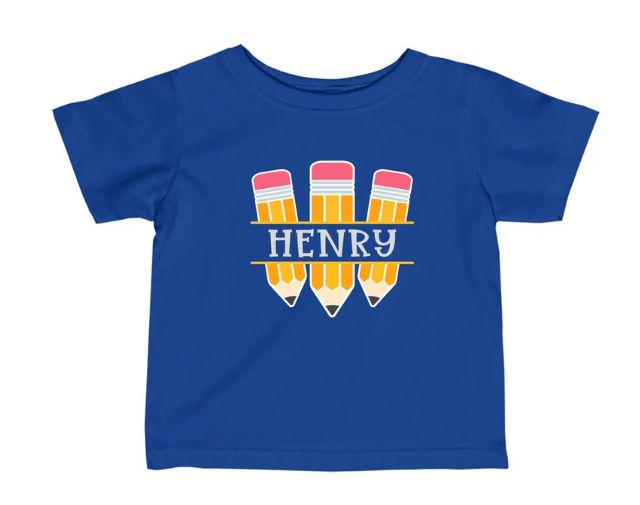 Personalized Back to School Pencil kids shirt, Kids Back To School Shirt