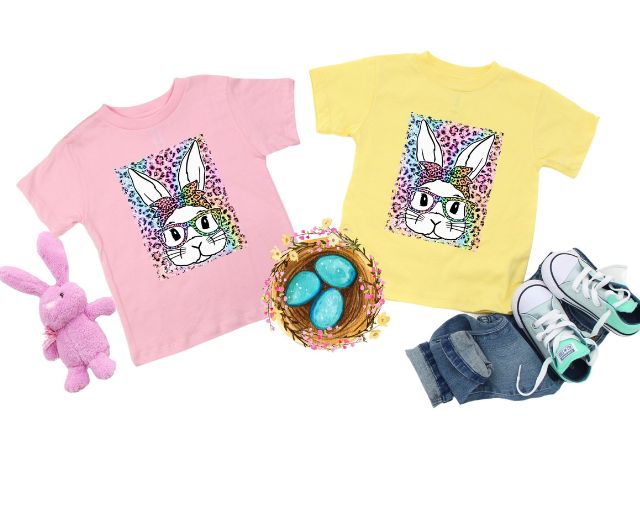 Leopard Easter Bunny Kids Shirt, Kids Easter Bunny Shirt