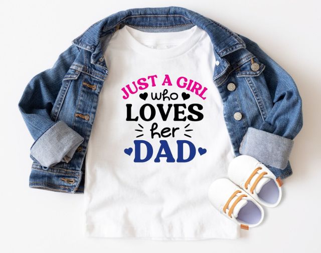Just A Girl Who Just A Girl Who Loves Her Dad Baby Girl Onesie