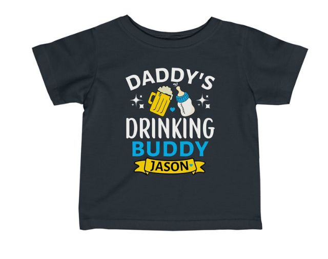 Personalized Daddy's Drinking Buddy Onesie